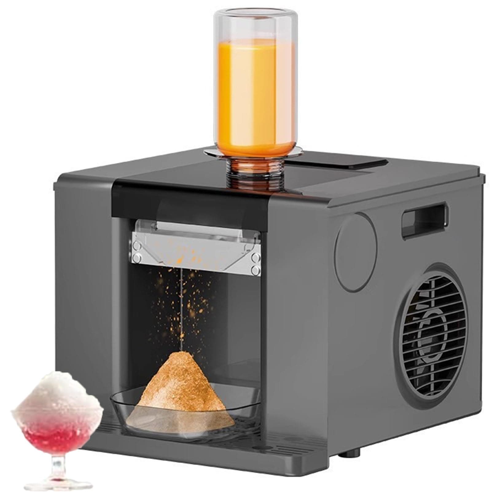 Commercial Snowflake Ice Shaver with Adjustable Thickness