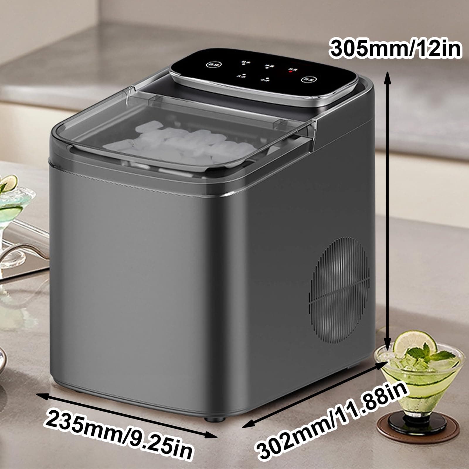 Compact Automatic Bullet Ice Maker for Home & Dorm — image 3