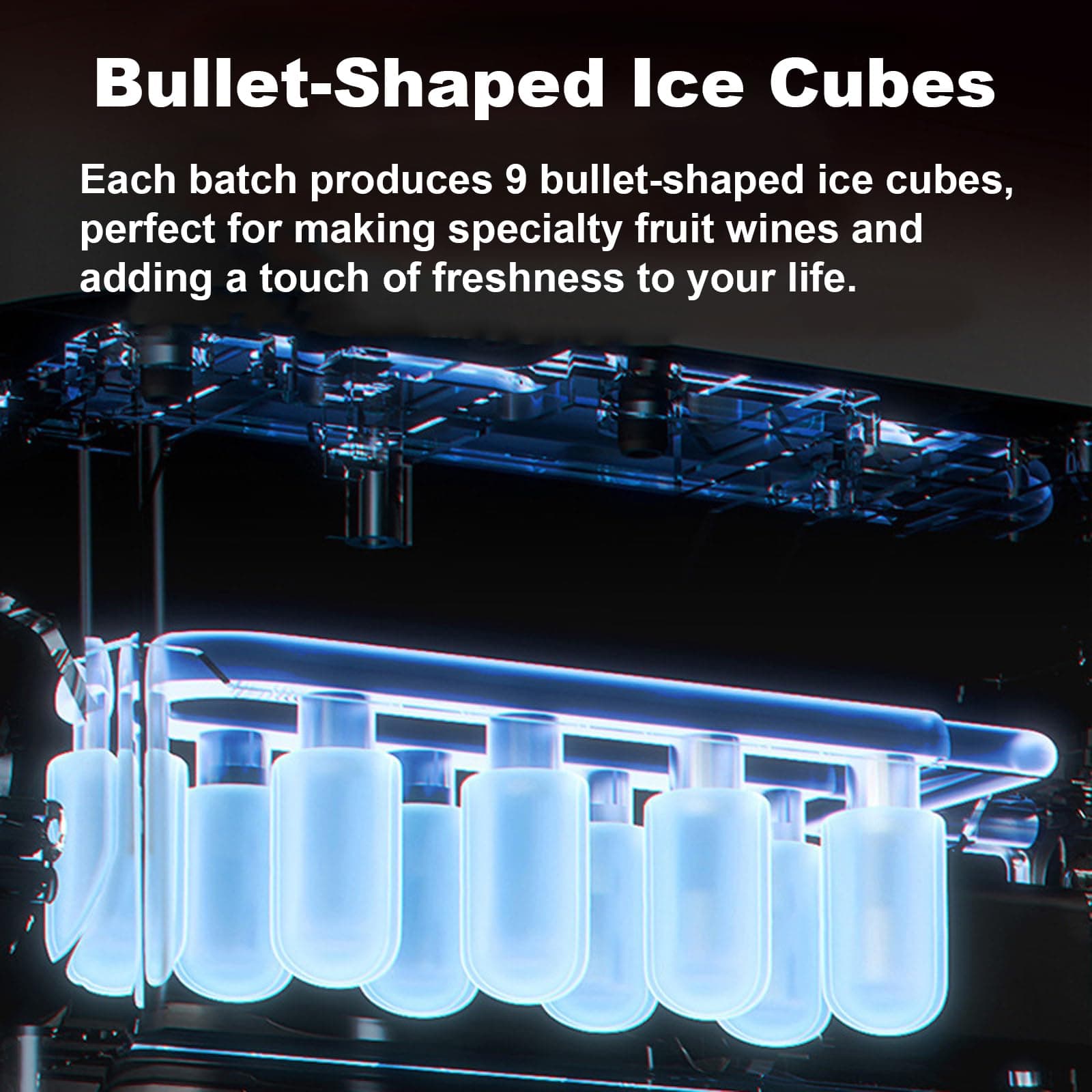 Compact Automatic Bullet Ice Maker for Home & Dorm — image 5