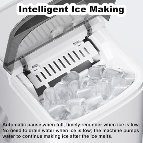 Portable Ice Maker with Dual Ice Size Selection — image 4