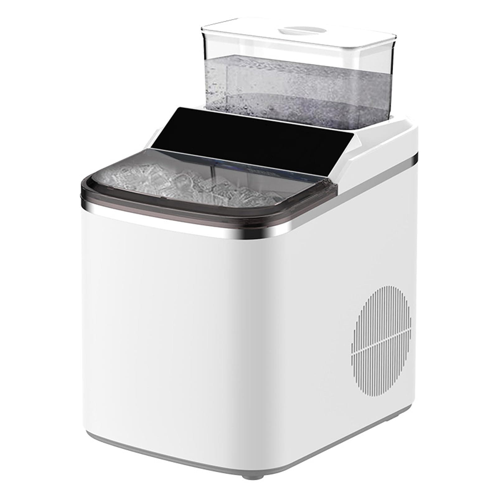 Portable Countertop Ice Maker with Self-Cleaning & Adjustable Thickness