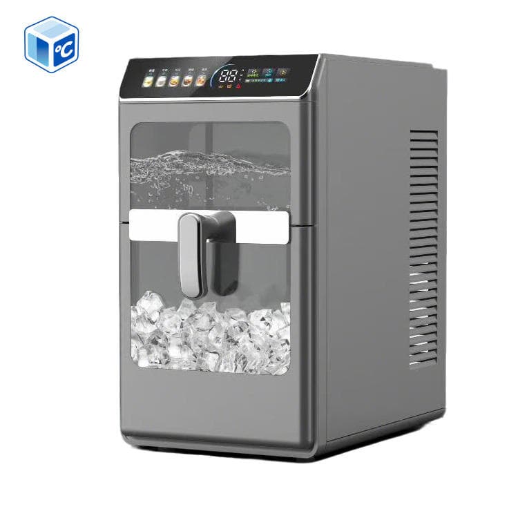 Automatic Crescent Ice Maker with Adjustable Thickness