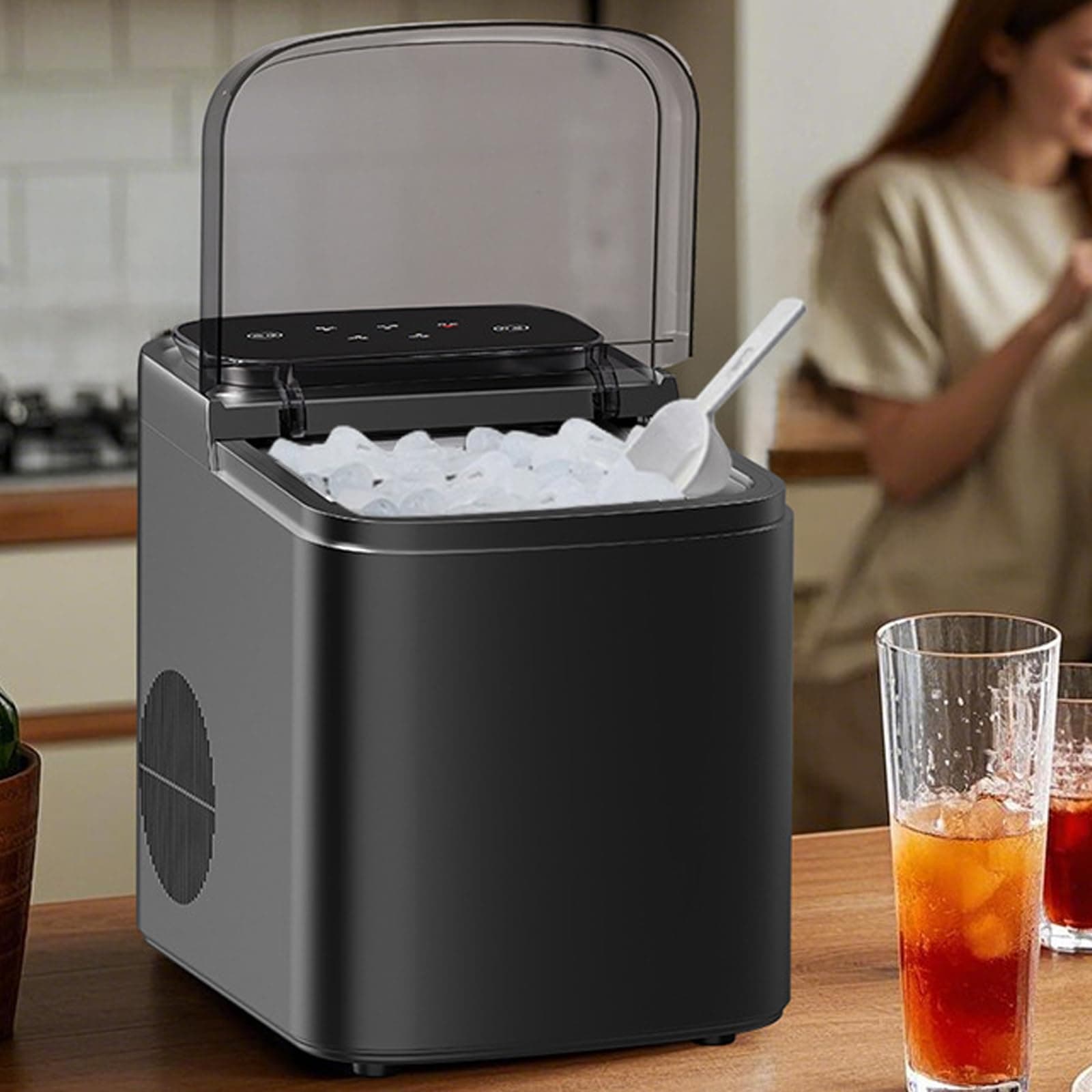 12kg/24H Countertop Bullet Ice Maker with 1.2kg Ice Storage