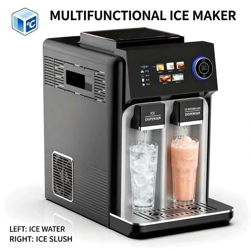 Multi Functional Ice Maker Automatic 3 In 1 Ice Maker Ice Slush Cold Water High Output 15kg 24h For Home Party — image 3