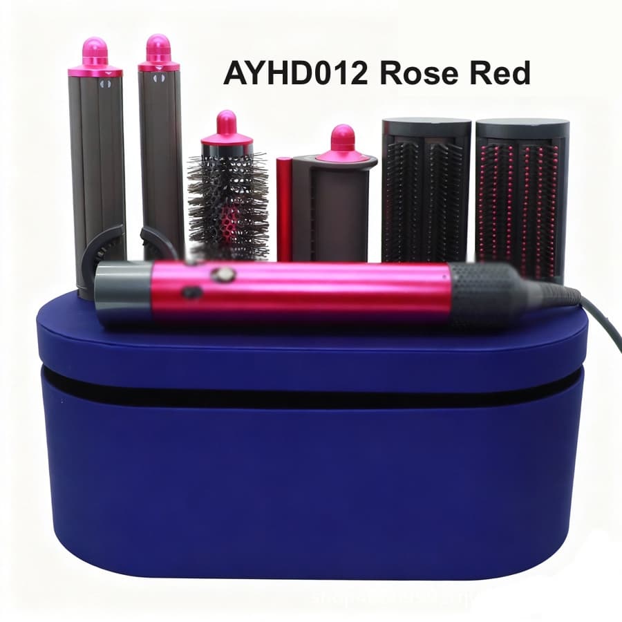 Professional High-Speed 7-in-1 Ionic Air Styler Set, 1600W Hair Dryer for Salon & Home Use — image 7
