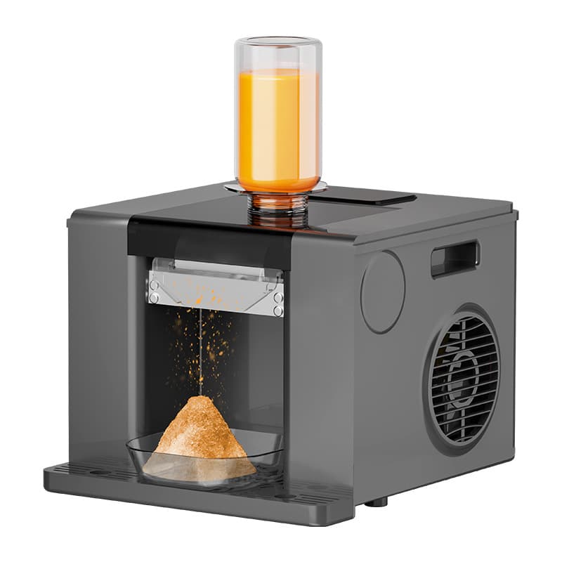 Less Rough Shaved Ice, Snowflake Ice Machine with 60kg/24H Output, Milk Coffee Juice Bingsu Maker for Cafe Dessert Shop Food Truck Use — image 1