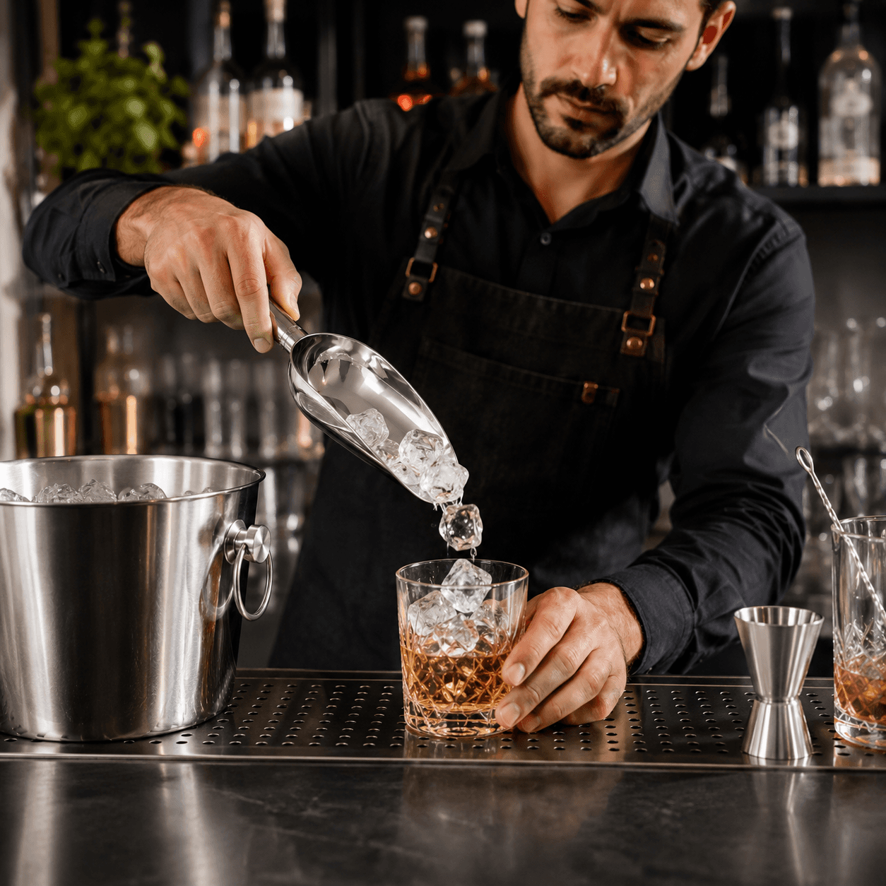 Heavy-Duty Stainless Steel Ice Scoop — image 1