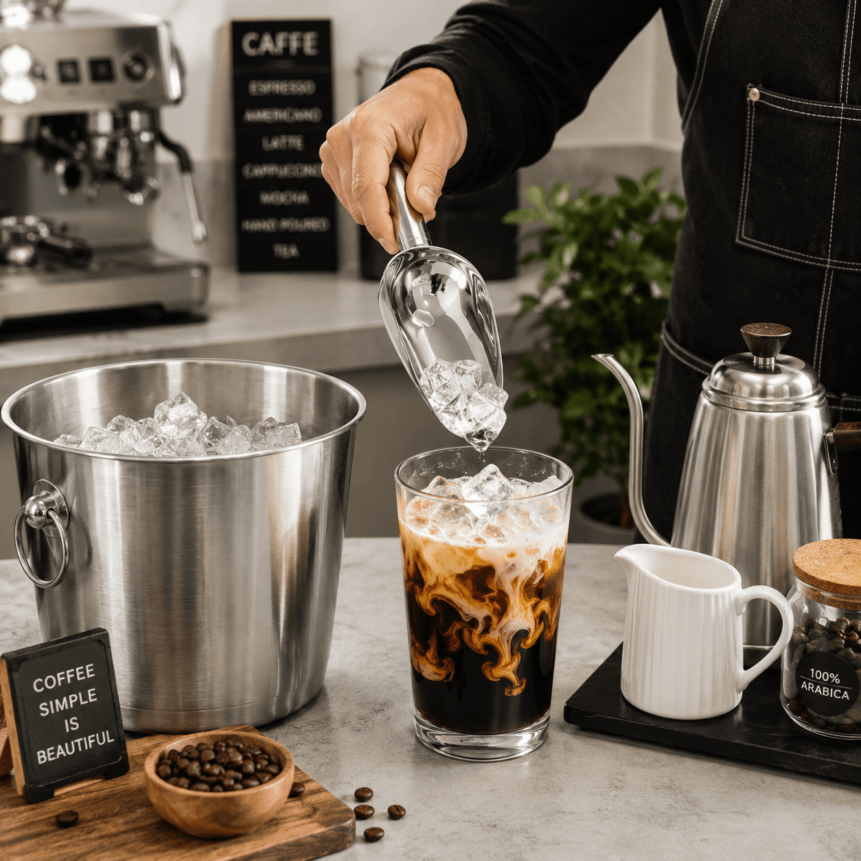 Heavy-Duty Stainless Steel Ice Scoop — image 3